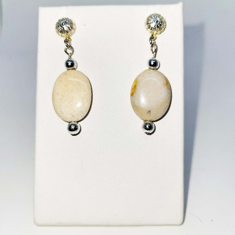 Cream Neutral Stones Accented with Silver Studs
